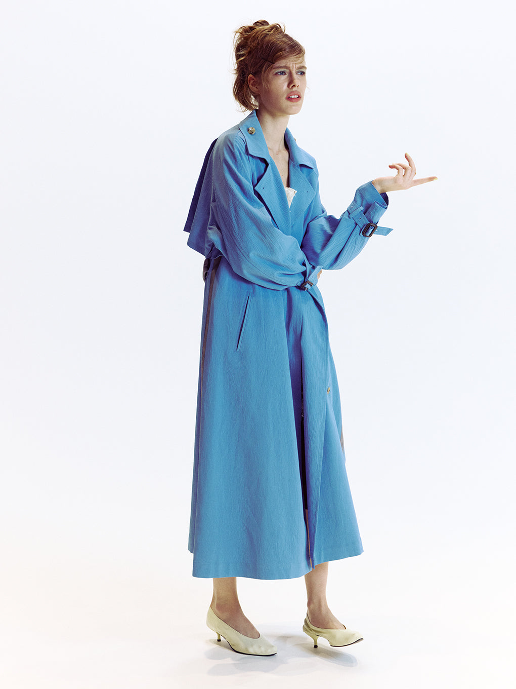 REVERSIBLE PARIS LETTER TRENCH COAT