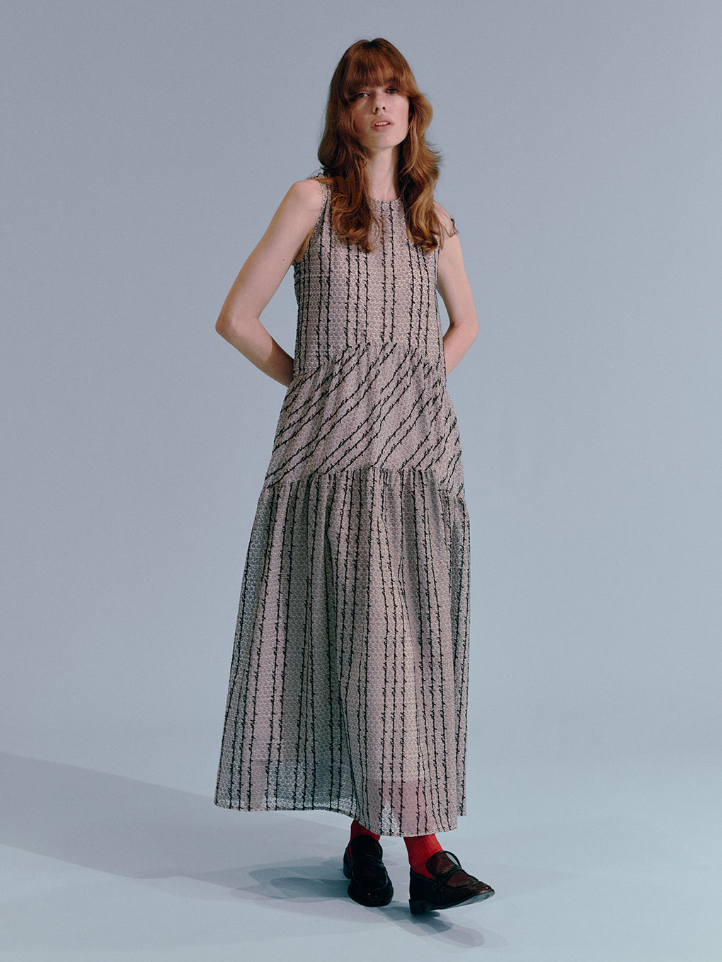 JERRY SHEER TWEED DRESS