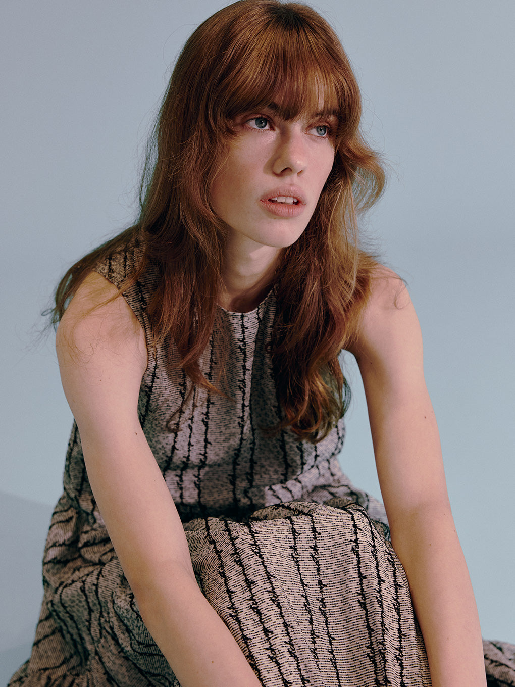 JERRY SHEER TWEED DRESS