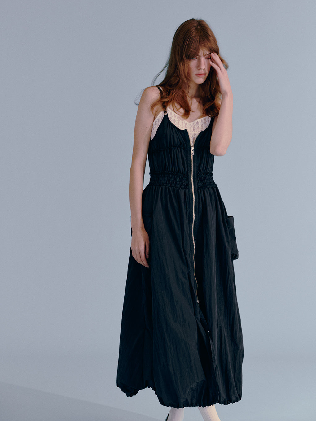 UTILITY BALLOON ZIP DRESS
