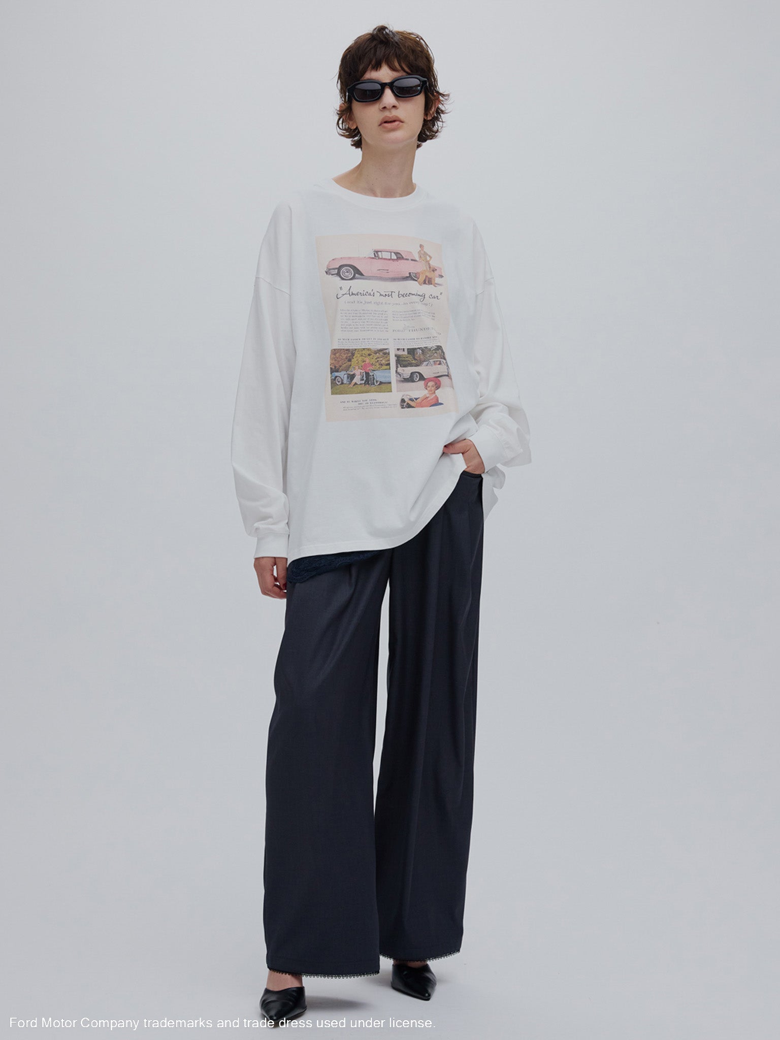 Ford FLYER PRINT LONG SLEEVE TOP