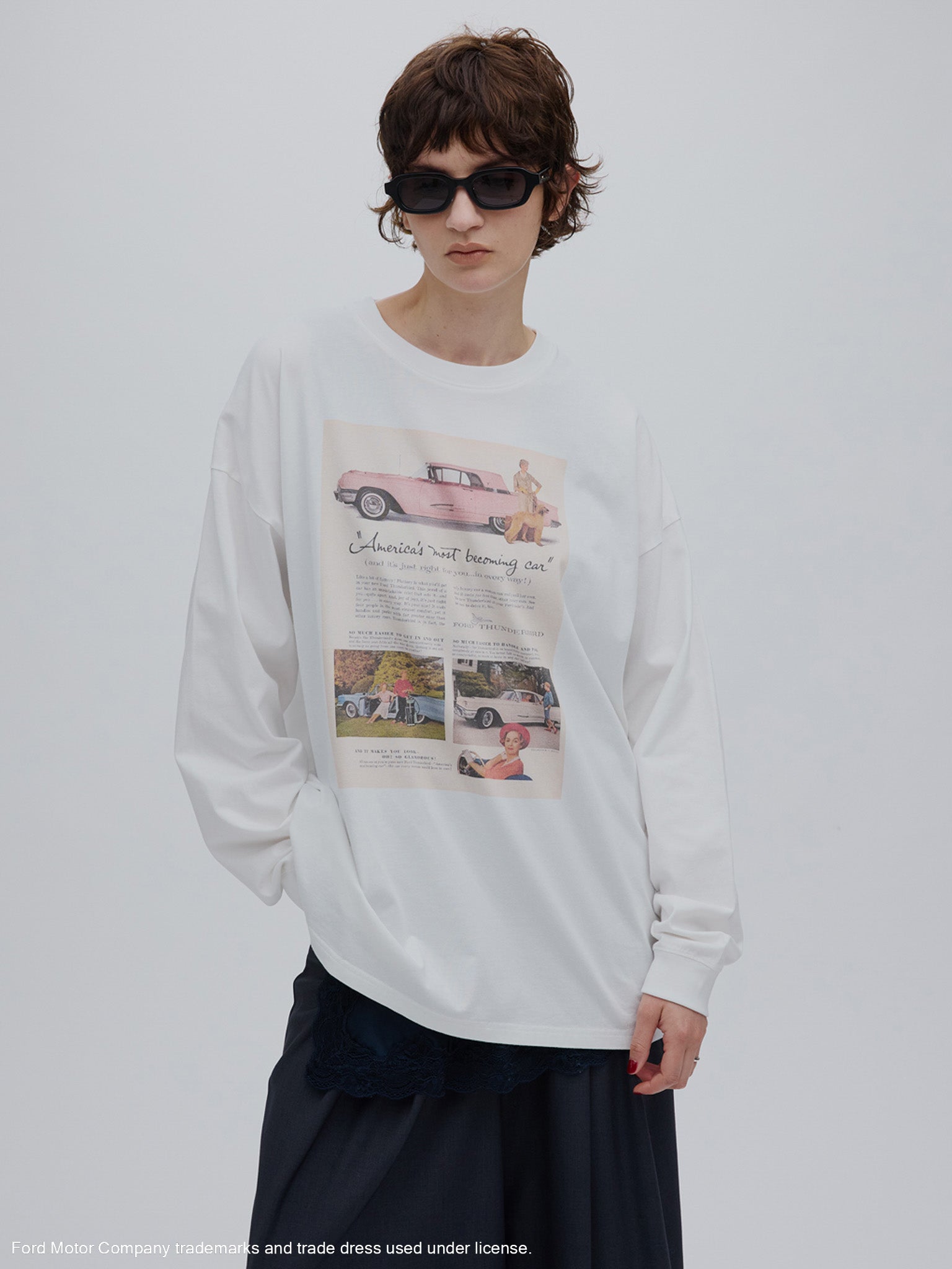 Ford FLYER PRINT LONG SLEEVE TOP