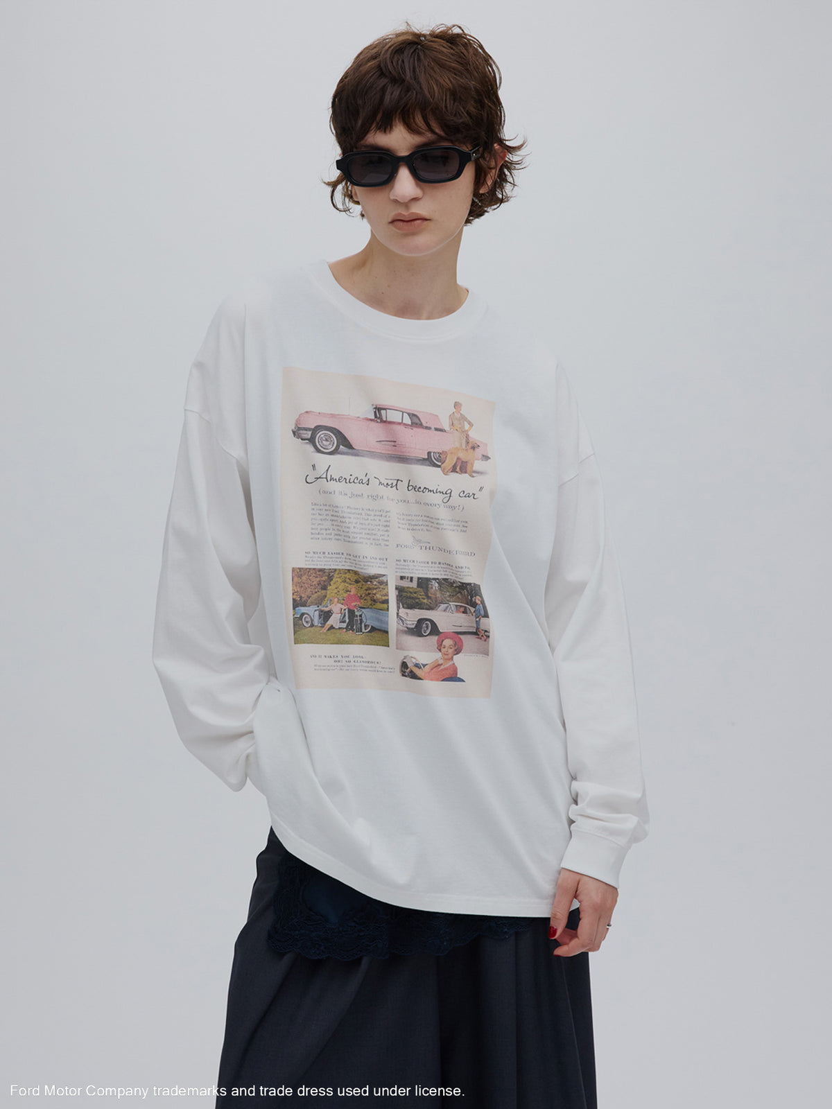 Ford FLYER PRINT LONG SLEEVE TOP