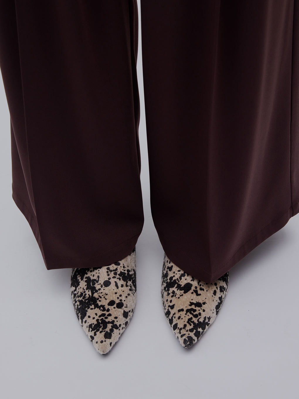 POINTED TOE WEDGE SOLE MULES