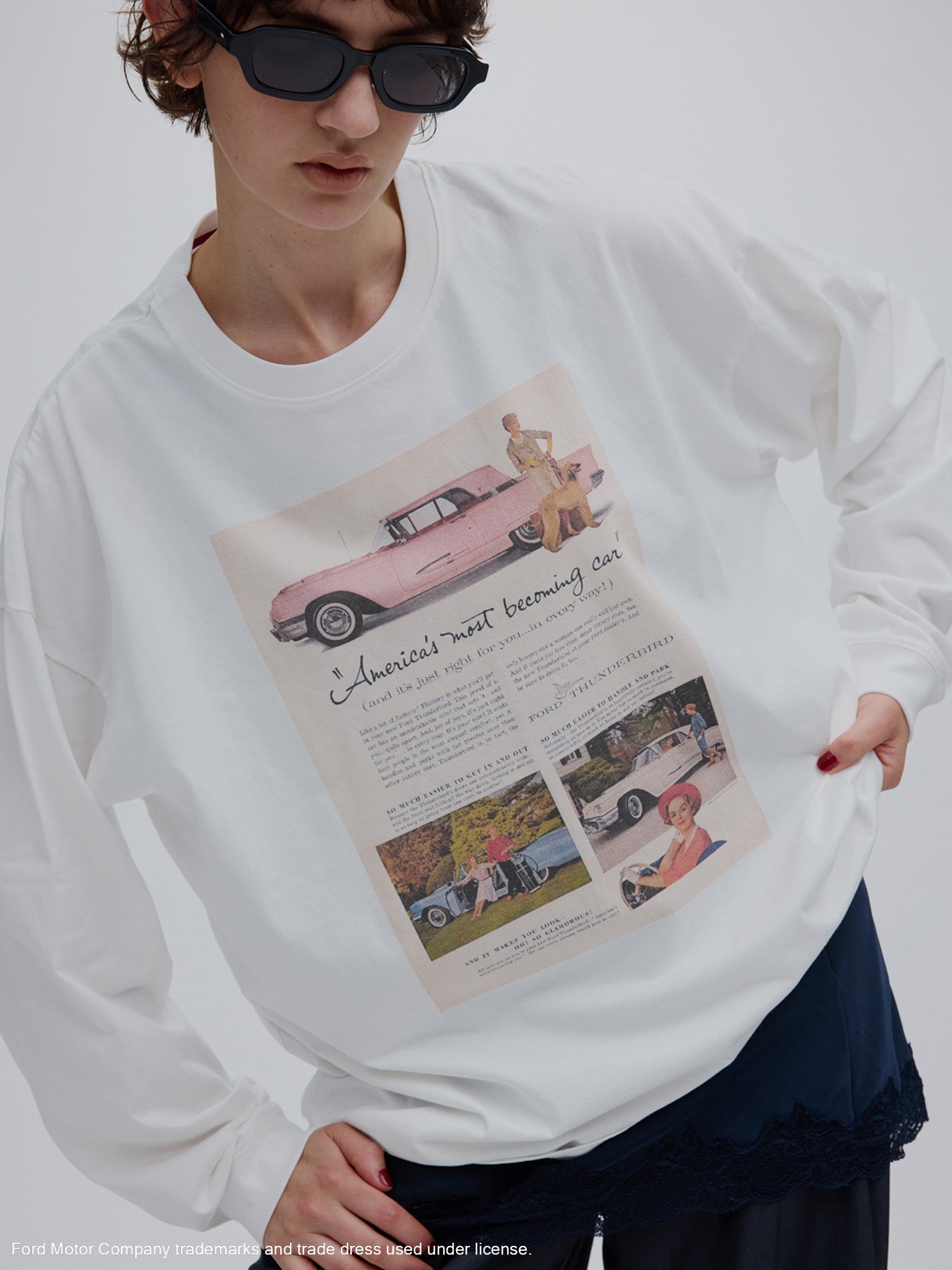 Ford FLYER PRINT LONG SLEEVE TOP