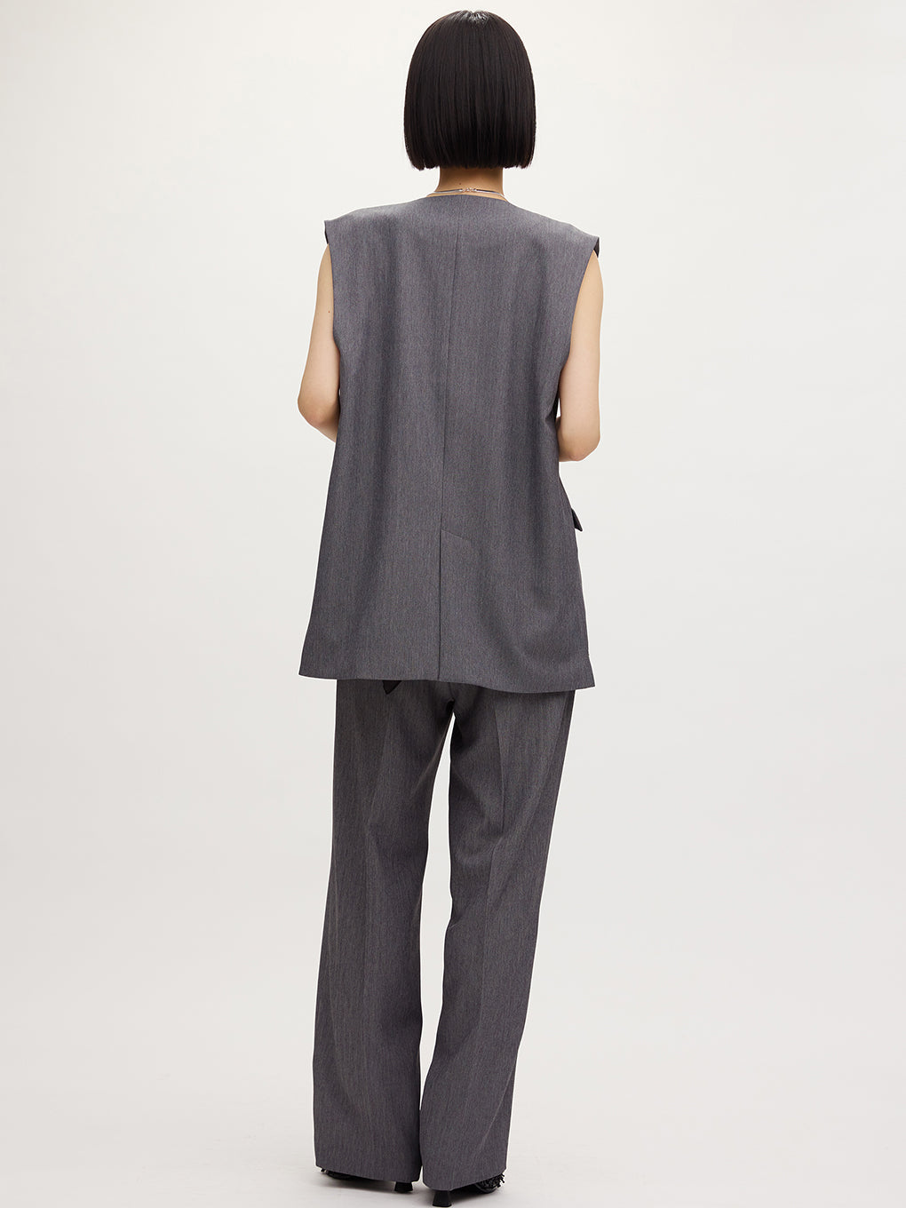 OTONA MUSE LONG VEST WITH PANTS