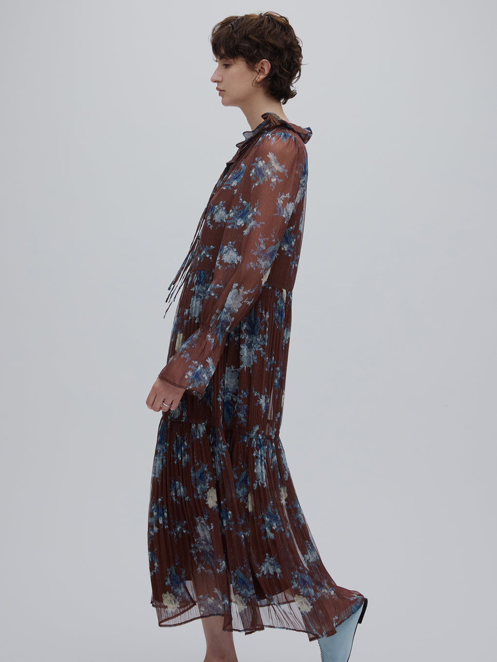 IVY MAJOLICA PLEAT DRESS