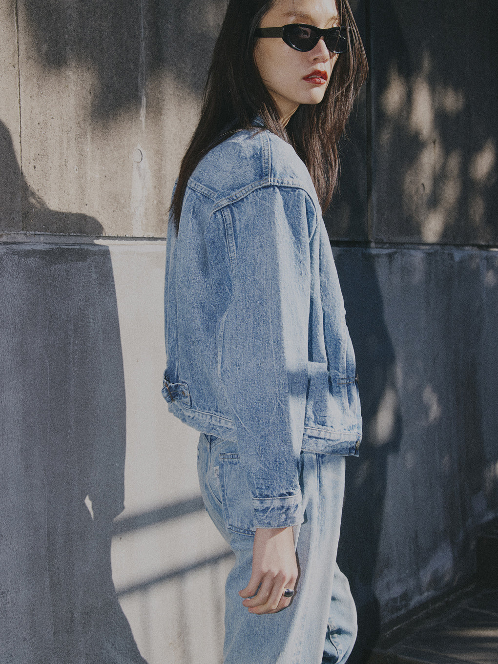 New Manual×AMERI #001 T-BACK DENIM JACKET