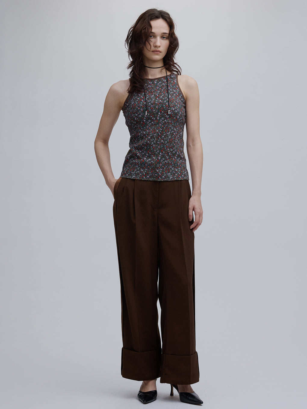 LOUISE PATTERN DOCKING CUT TOP