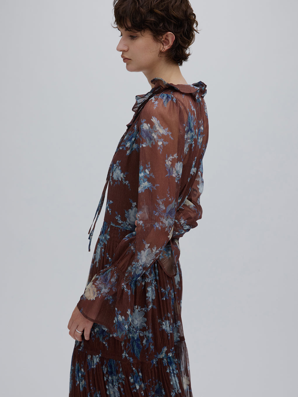IVY MAJOLICA PLEAT DRESS