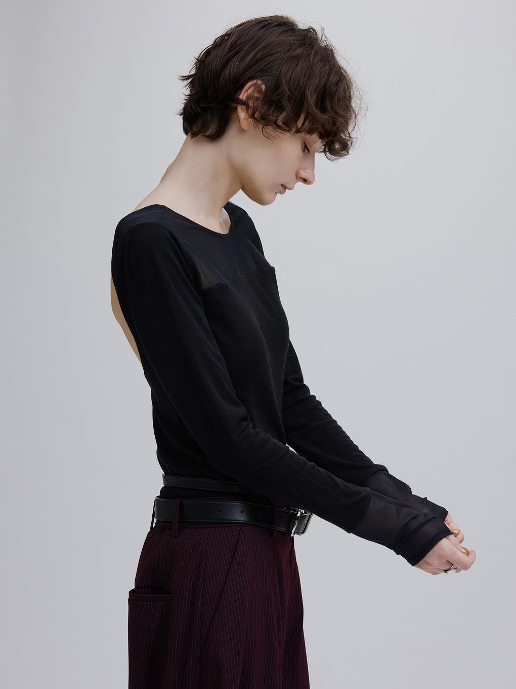 Mizuno×Ameri SHEER DOCKING LONG SLEEVE TOPS