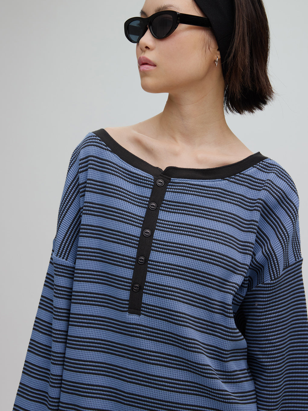 MILLER×Ameri 2WAY WAFFLE TOP