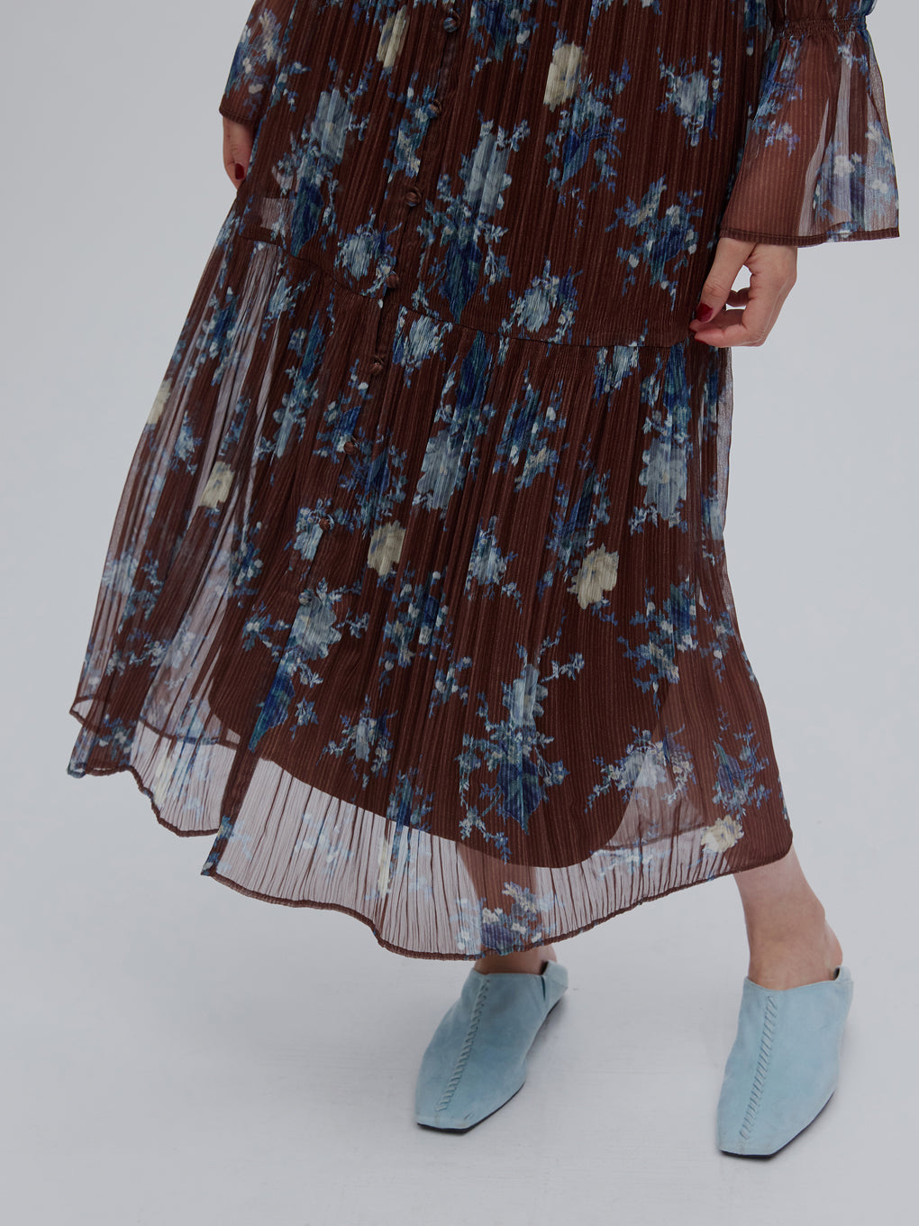 IVY MAJOLICA PLEAT DRESS