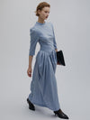 WAVE WAIST COCOON DRESS