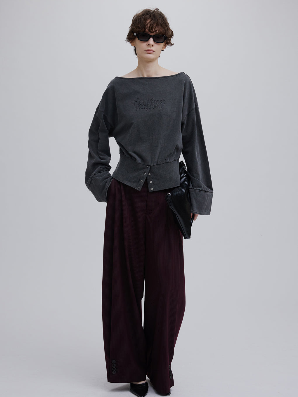 UND POWDER PRINT LONG SLEEVE TOP