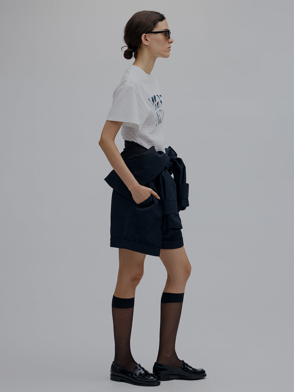 MEDI SHIRRING CONCEPT TEE