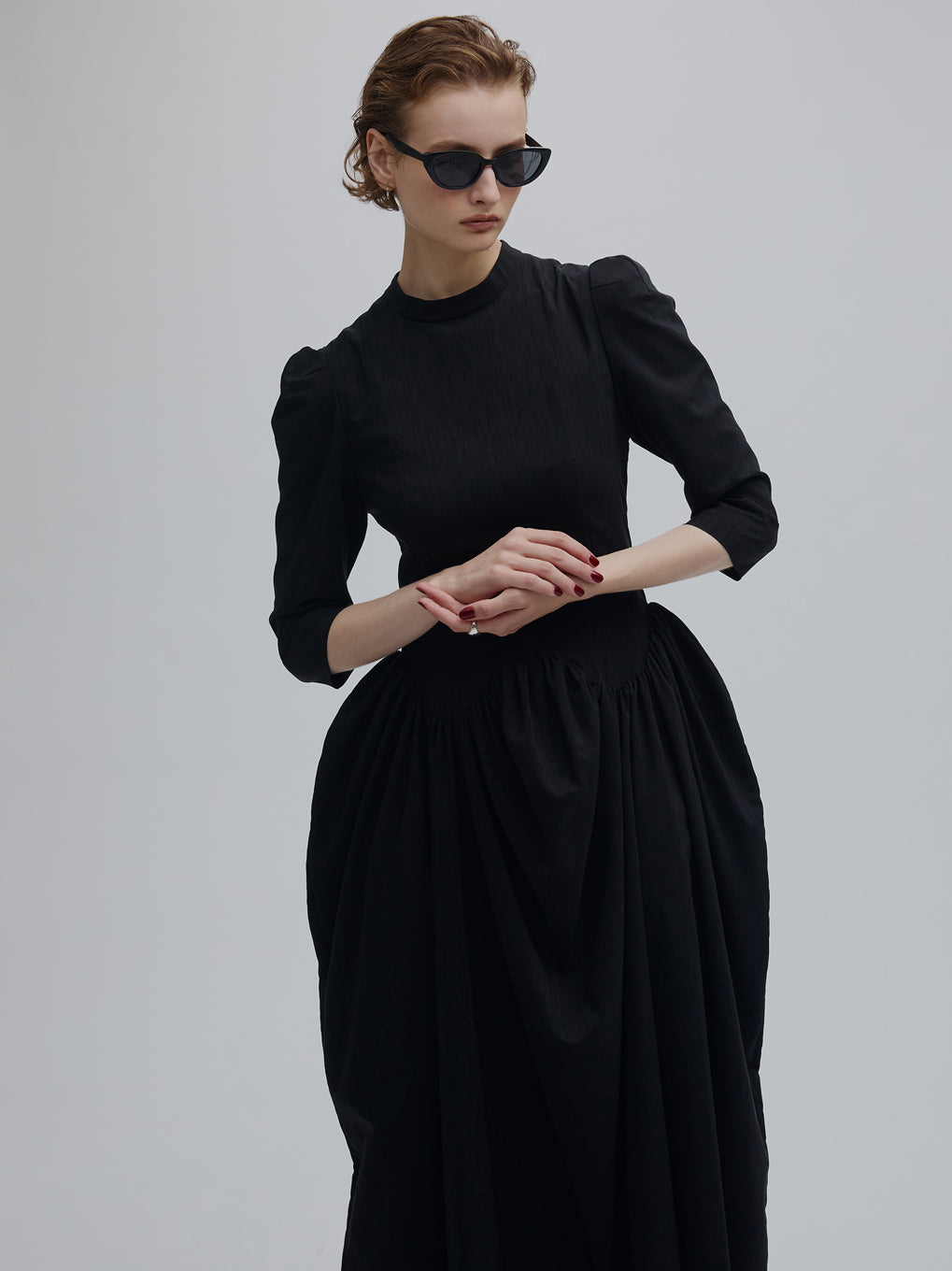 WAVE WAIST COCOON DRESS
