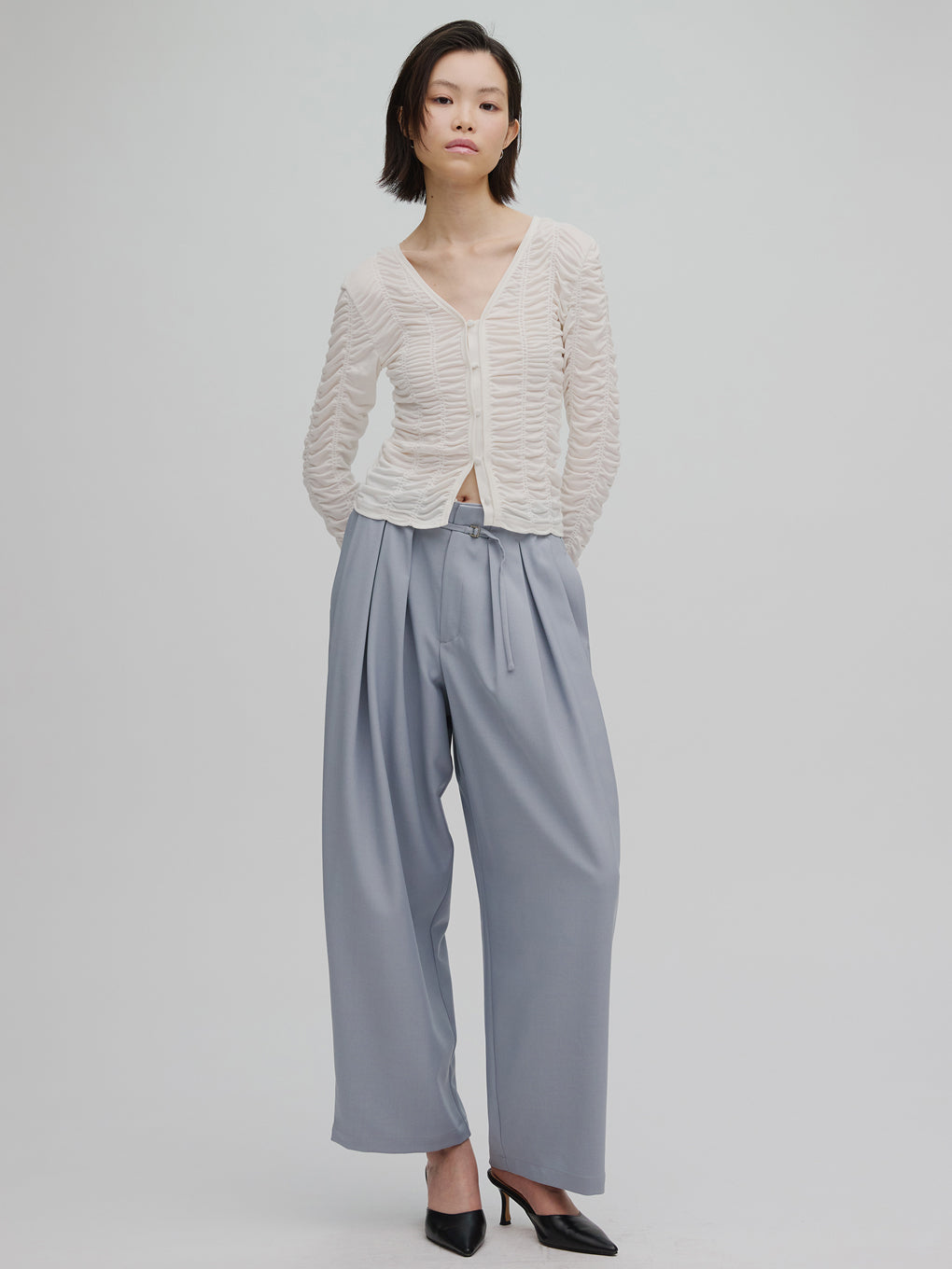 2WAY GATHER CUT TOP
