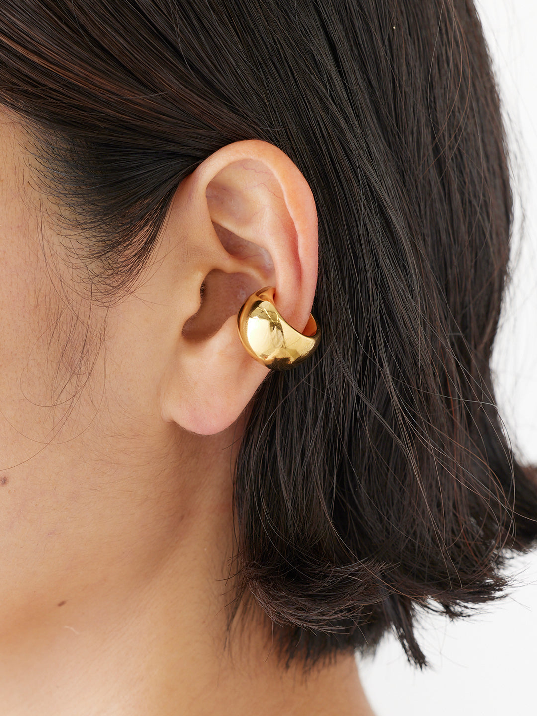 MARIA BLACK Tryvann Ear Cuff Goldplated  Silver