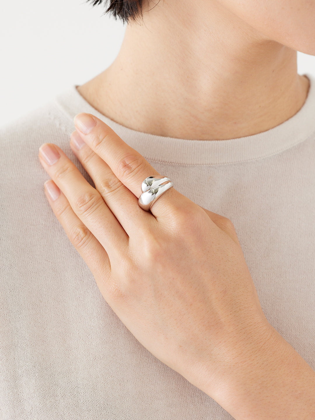 MARIA BLACK Tryvann Trail Ring Silver