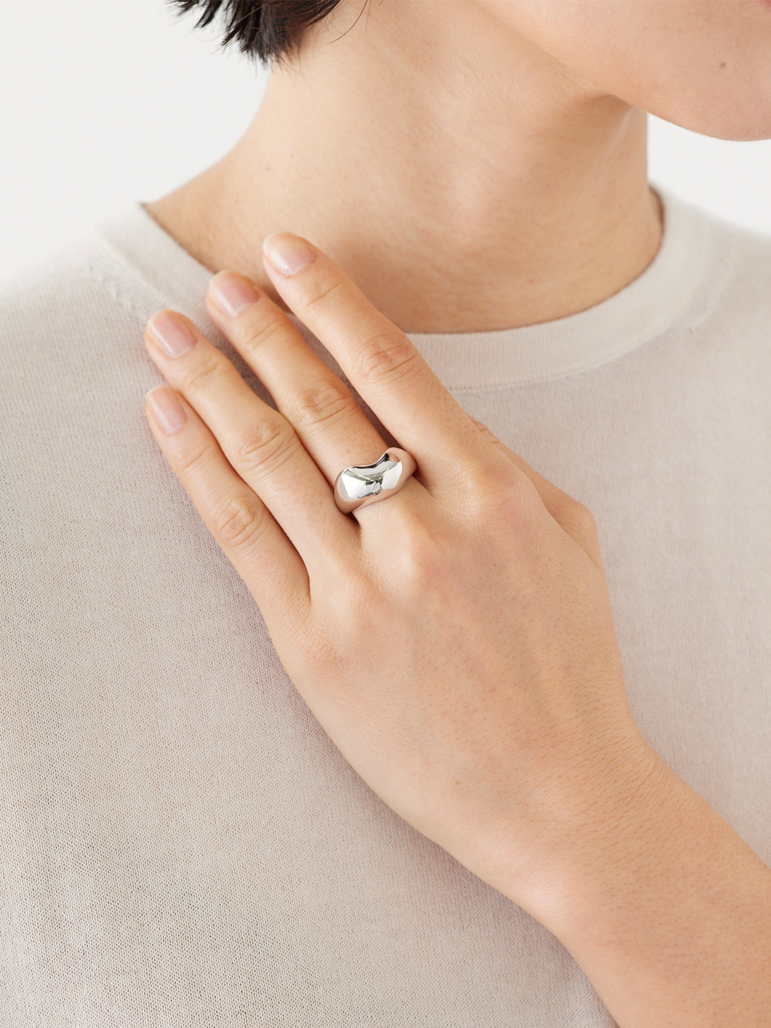 MARIA BLACK Tryvann Ring Silver