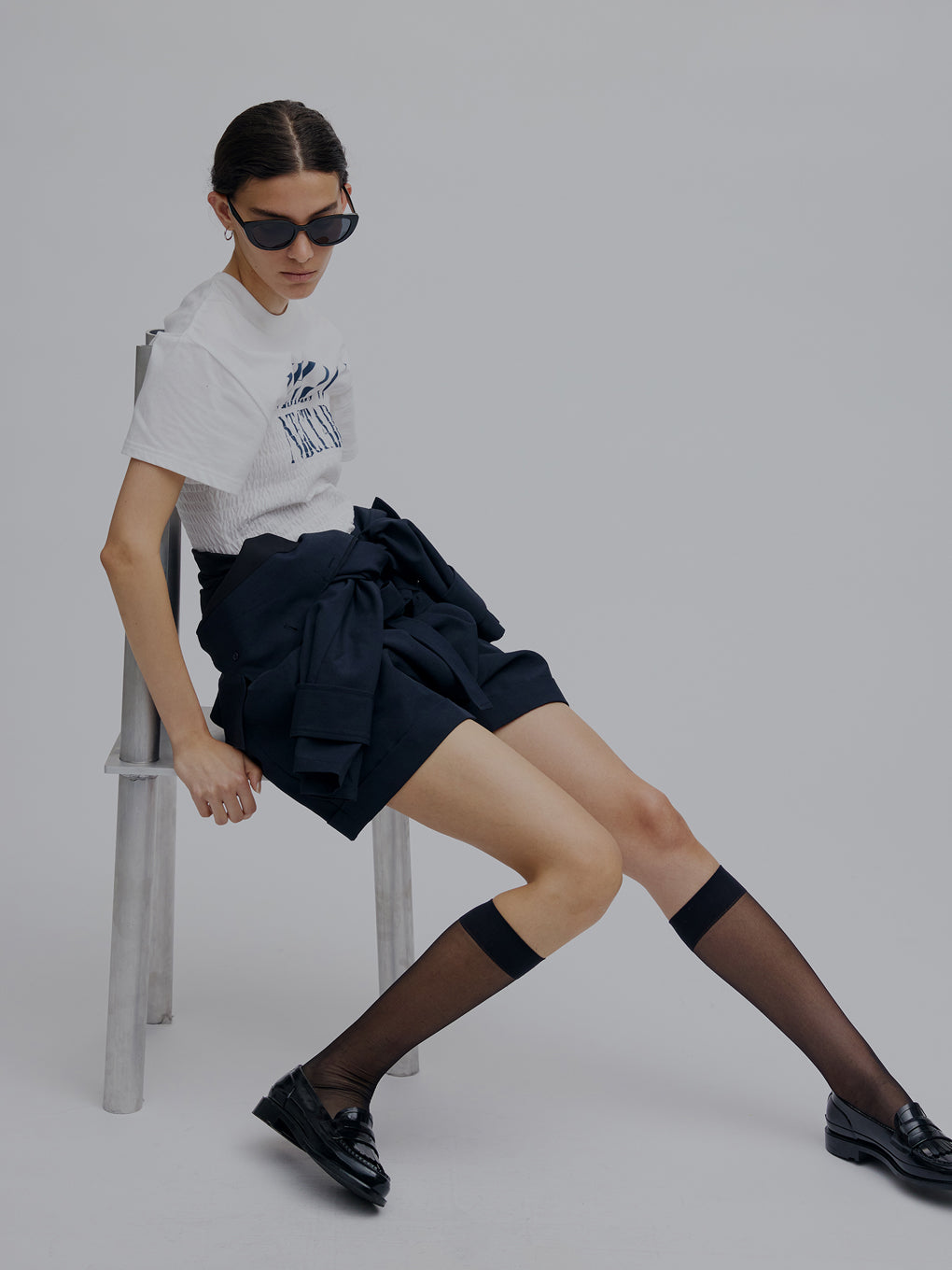 MEDI SHIRRING CONCEPT TEE