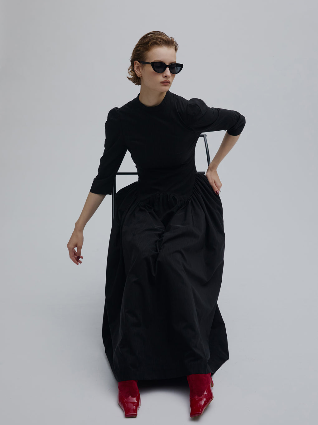 WAVE WAIST COCOON DRESS