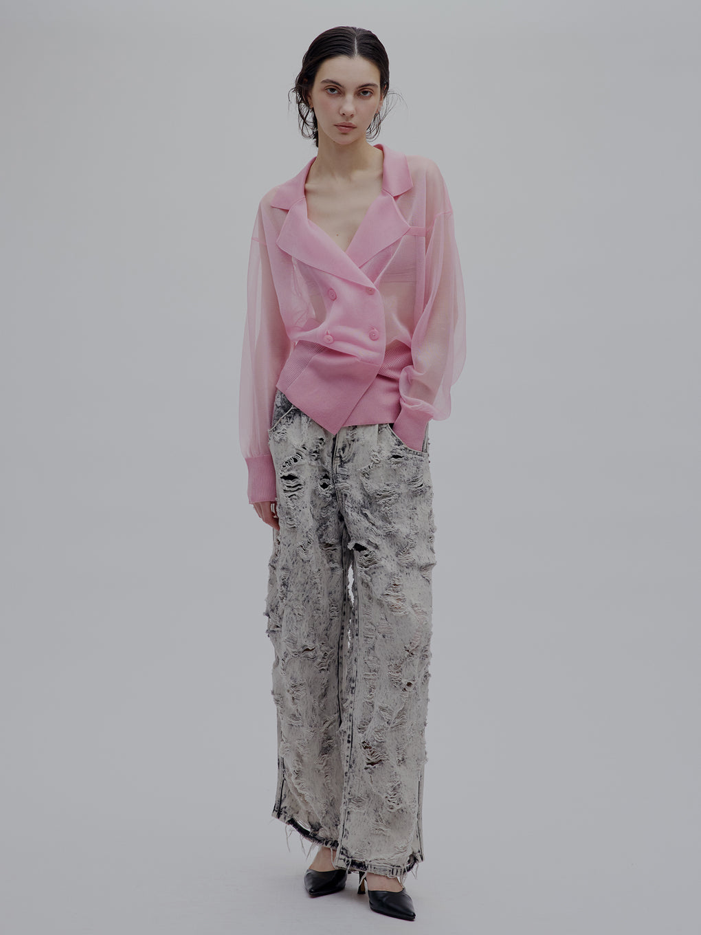 MEDI JACKET LIKE SHEER CARDIGAN
