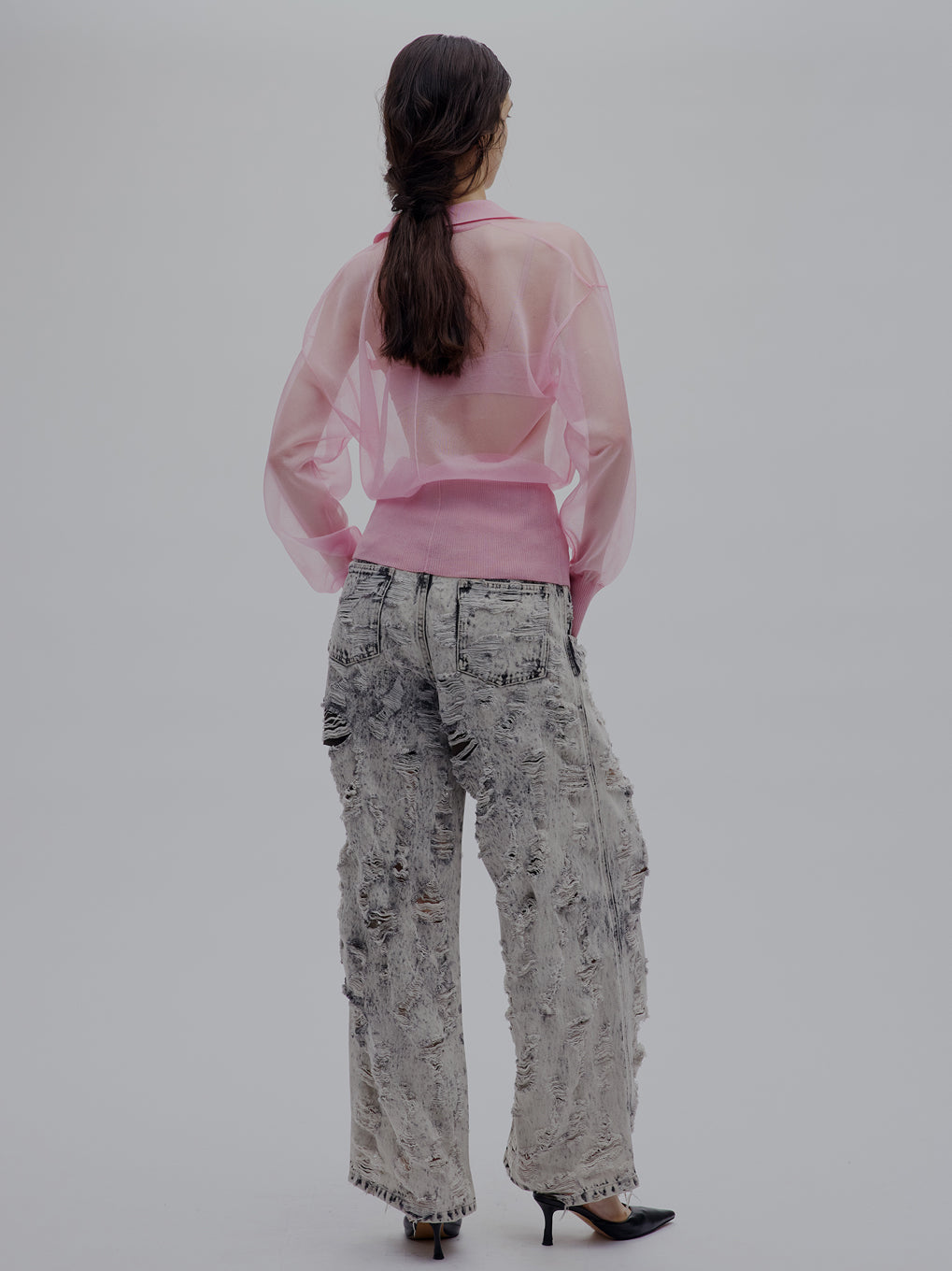 MEDI JACKET LIKE SHEER CARDIGAN