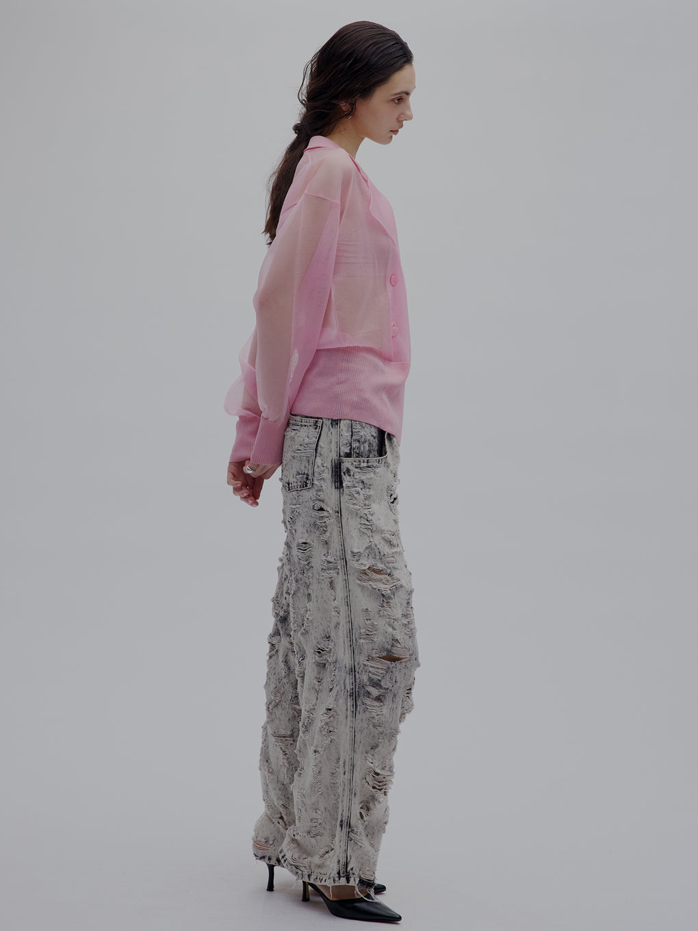 MEDI JACKET LIKE SHEER CARDIGAN