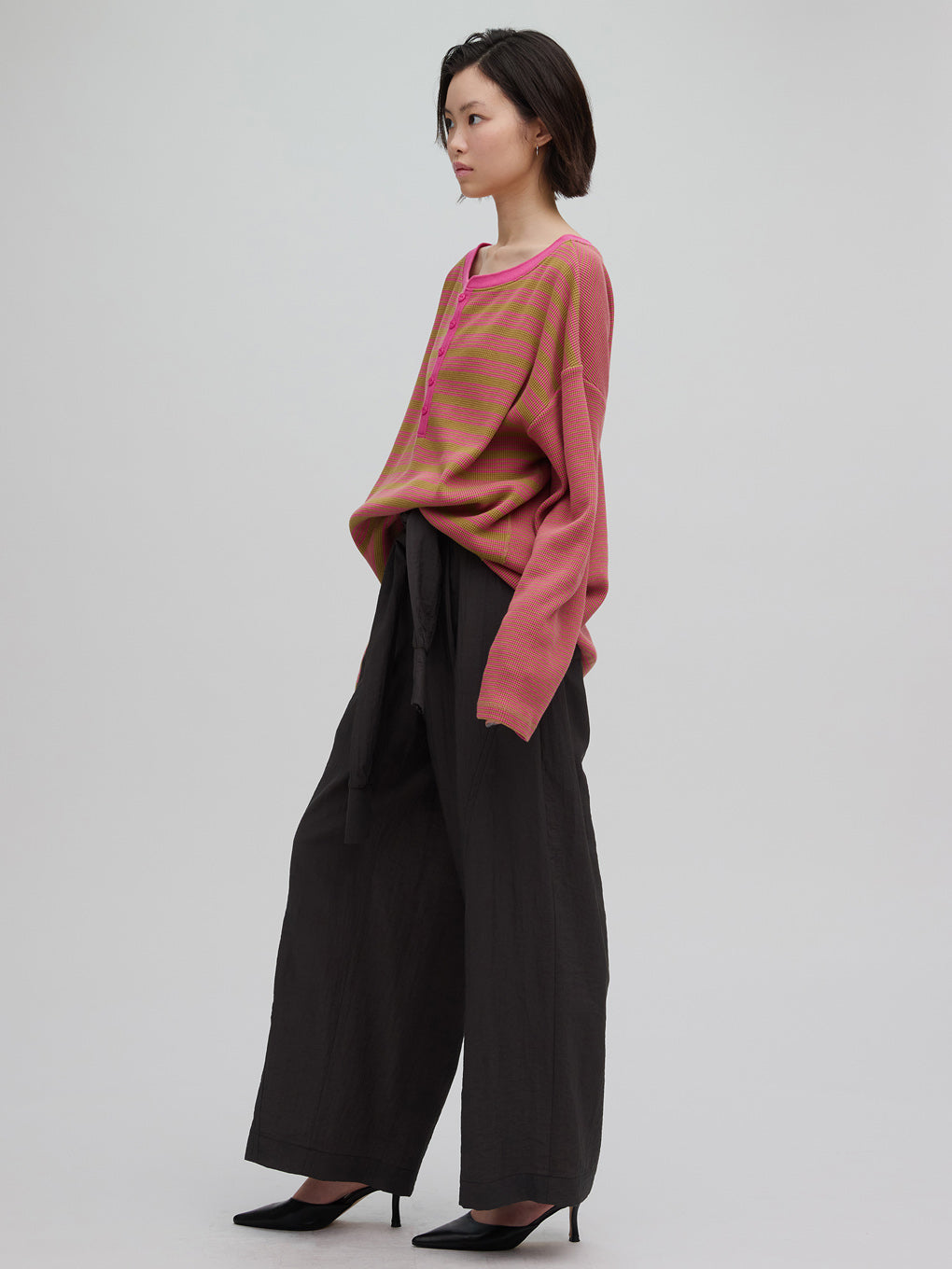 MILLER×Ameri 2WAY WAFFLE TOP