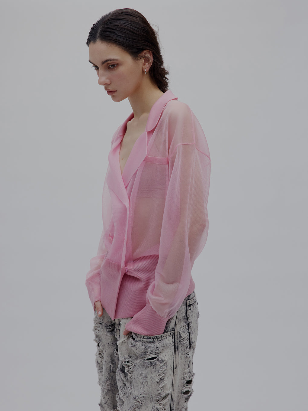 MEDI JACKET LIKE SHEER CARDIGAN