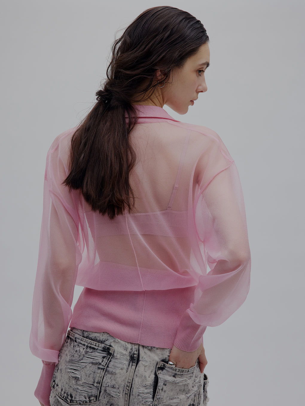 MEDI JACKET LIKE SHEER CARDIGAN