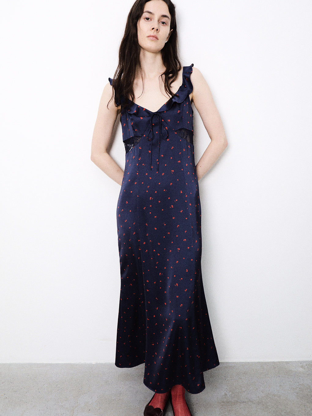 MEDI FRUIT DOT CAMISOLE DRESS