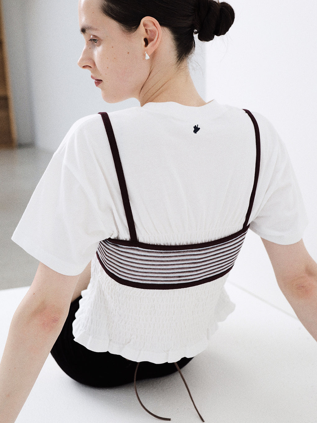 MEDI SHIRRING CONCEPT TEE