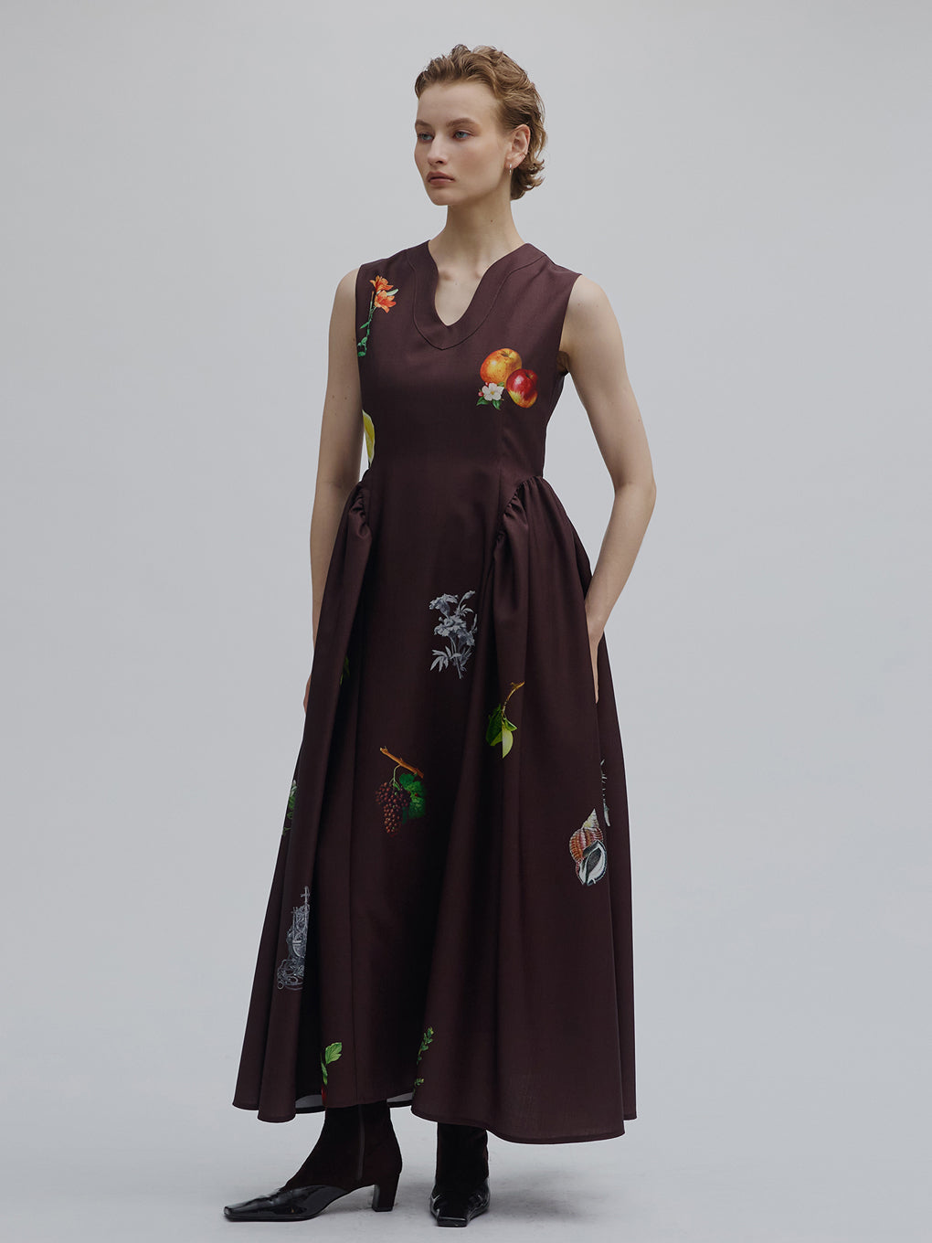 ELEANOR LINEN LIKE DRESS