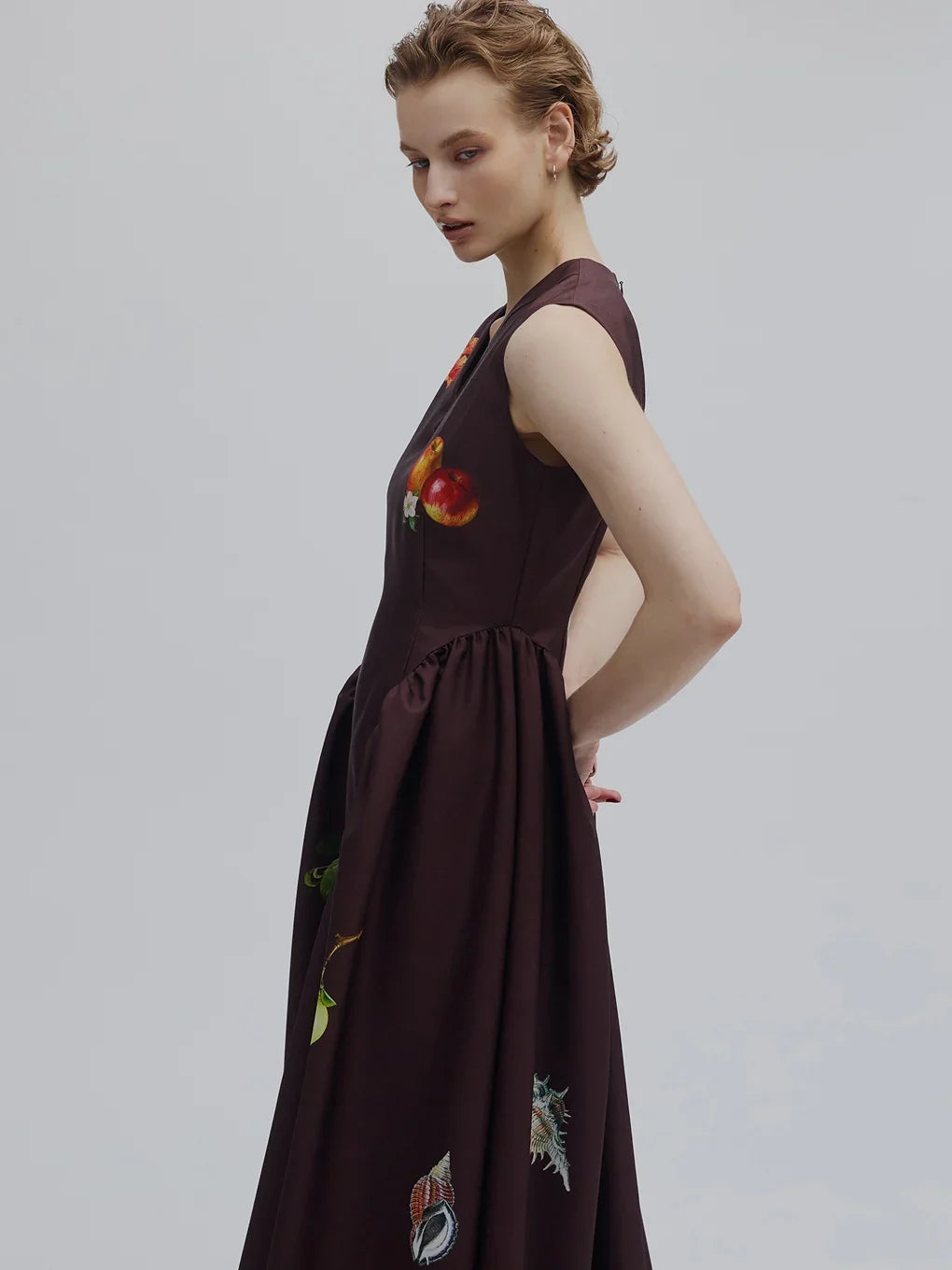 ELEANOR LINEN LIKE DRESS｜プリントワンピース