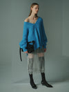 UND LACE CAMI SET OVER SIZE KNIT