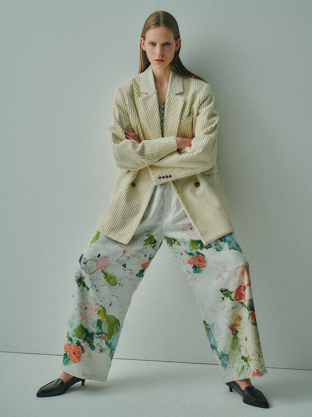 UND WHIPPED FLOWER PANTS
