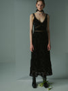UND HEART EMBROIDERY CAMI DRESS