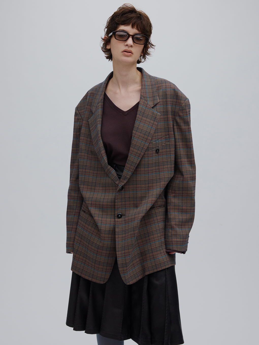 DEFORMATION TACK CHECK JACKET