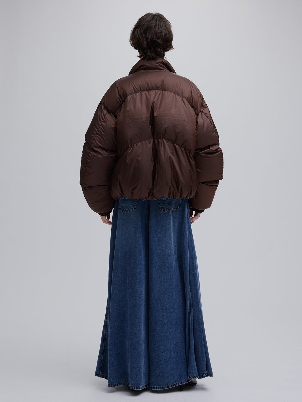 NANGA × Ameri REVERSIBLE HOUNDSTOOTH DOWN COAT