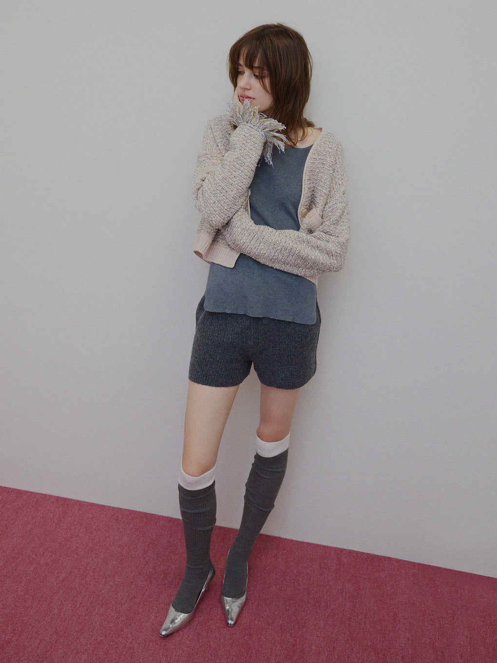 UND TWEED SHORT KNIT CARDIGAN