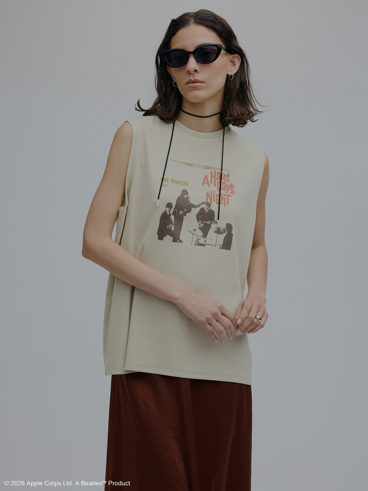 THE BEATLES × Ameri RIB TANK TOP