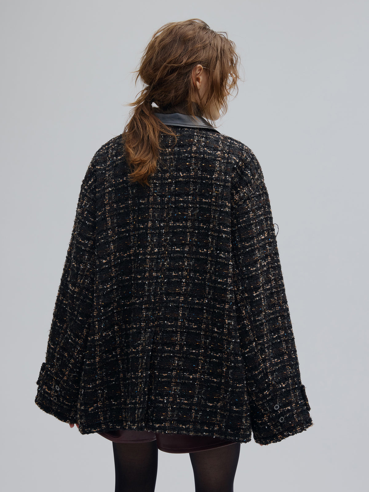 UND 2WAY TEXTURE TWEED JACKET