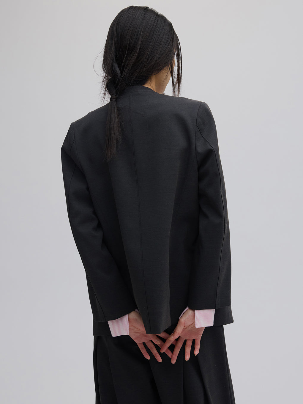 DRY TWILL COLLARLESS JACKET