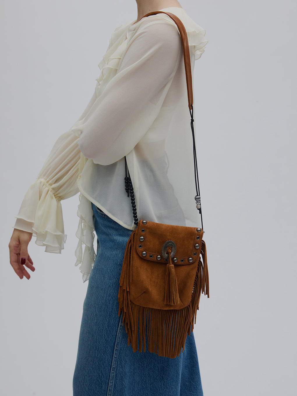 WESTERN FRINGE SACOCHE