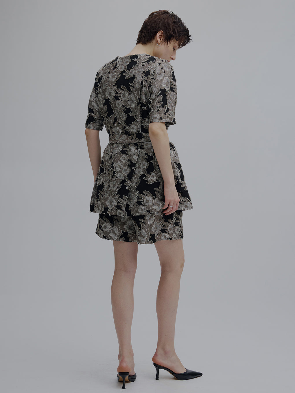 CUT JACQUARD JACKET SET UP