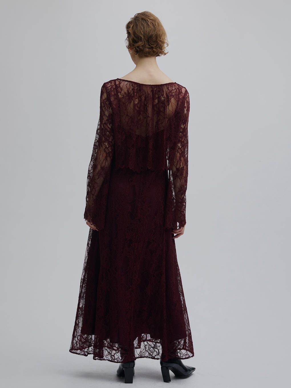 RASCHEL LACE LAYERED DRESS