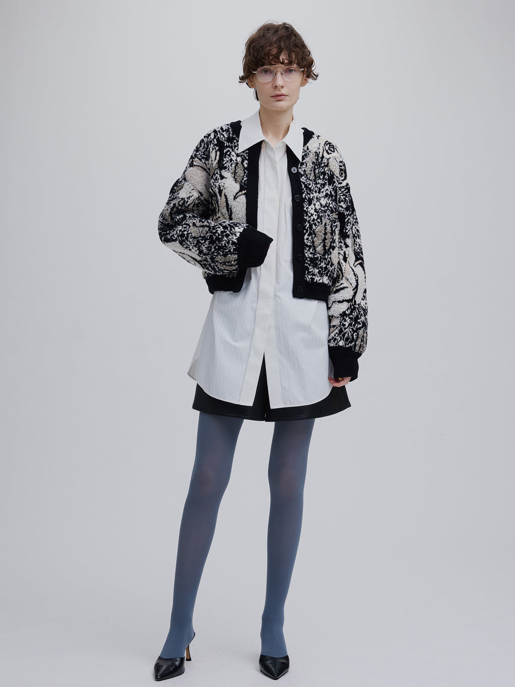 CAMILLE JACQUARD KNIT CARDIGAN